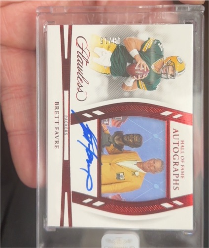 2024 Panini Flawless #HOF-AF Brett Favre Hall of Fame Autographs — front