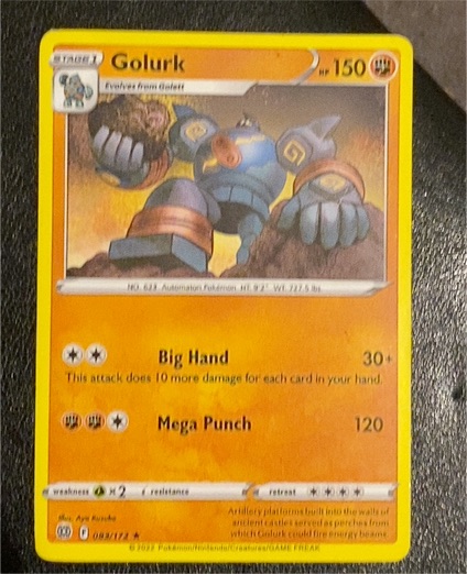 2022 Pokémon Brilliant Stars #083 Golurk — front