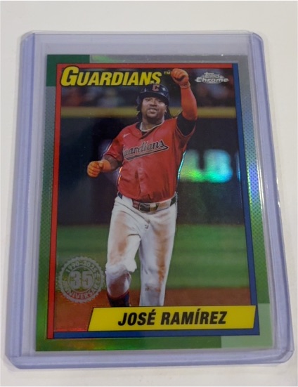 2025 Topps Chrome 35th Anniversary #90CB-5 José Ramírez — front