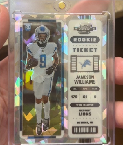 2022 Panini Contenders Optic #179 Jameson Williams — front