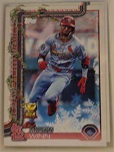 2025 Topps Holiday #H193 Masyn Winn Rookie Cup — front