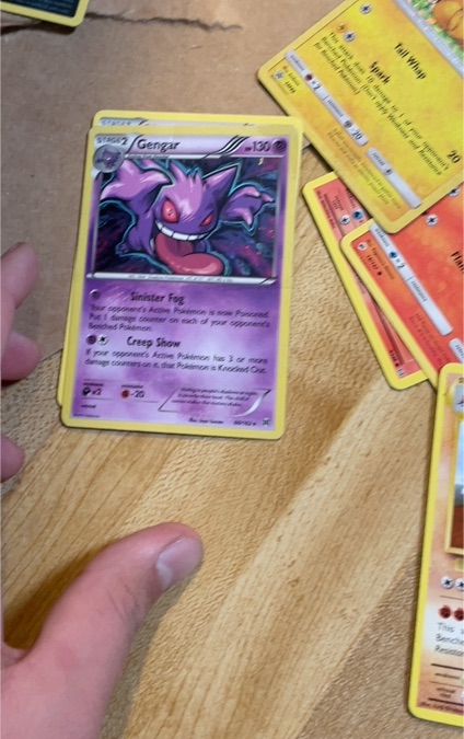 2014 Pokémon XY Phantom Forces #60 Gengar — front