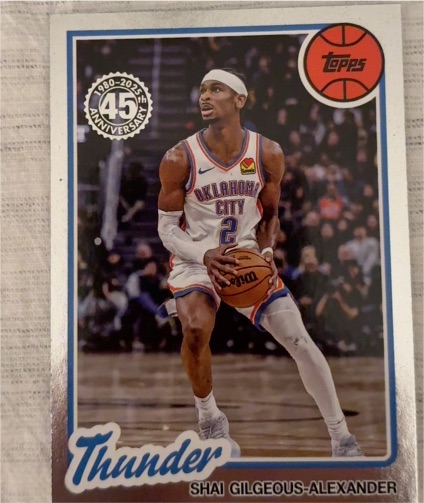 2025-26 Topps Basketball #80BK-91 Shai Gilgeous-Alexander — front