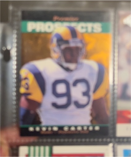 1995 SP #7 Kevin Carter RC — front