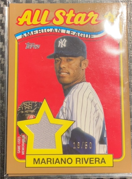 2024 Topps Series 2 1989 All-Star Relics Black #89ASR-MR Mariano Rivera — front