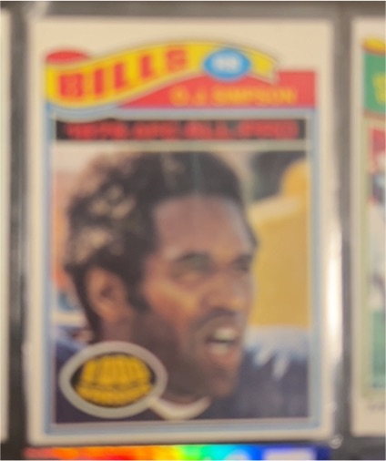 1977 Topps #100 O.J. Simpson — front