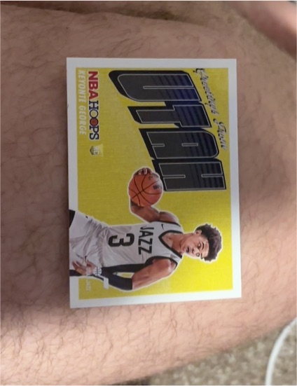 2023-24 Panini NBA Hoops Rookie Greetings #14 Keyonte George — front