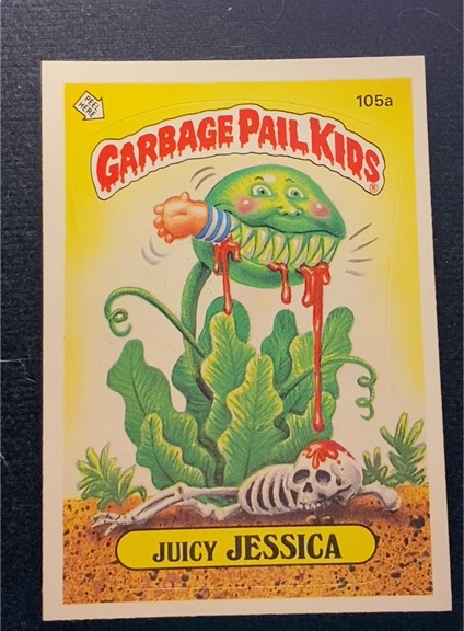 1986 Topps Garbage Pail Kids #105a Juicy Jessica — front