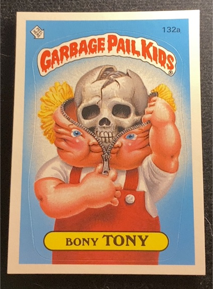 1986 Topps Garbage Pail Kids #132a Bony Tony — front