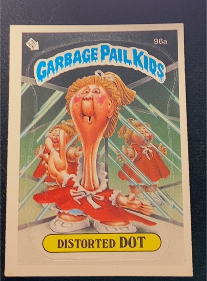 1986 Topps Garbage Pail Kids #96a Distorted Dot — front
