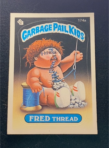 1986 Topps Garbage Pail Kids #174a Fred Thread — front