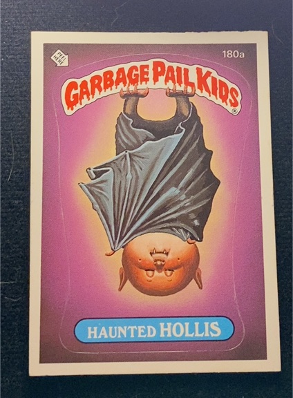 1986 Topps Garbage Pail Kids Series 5 #180a Haunted Hollis — front