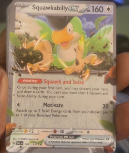 2023 Pokémon SV02: Paldea Evolved #169 Squawkabilly ex — front