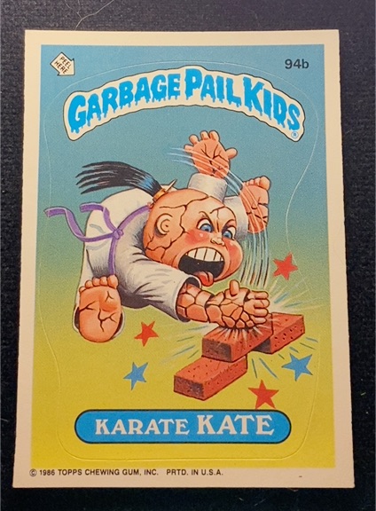 1986 Topps Garbage Pail Kids #94b Karate Kate — front