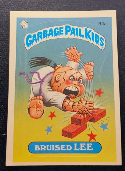 1986 Topps Garbage Pail Kids Series 3 #94a Bruised Lee — front