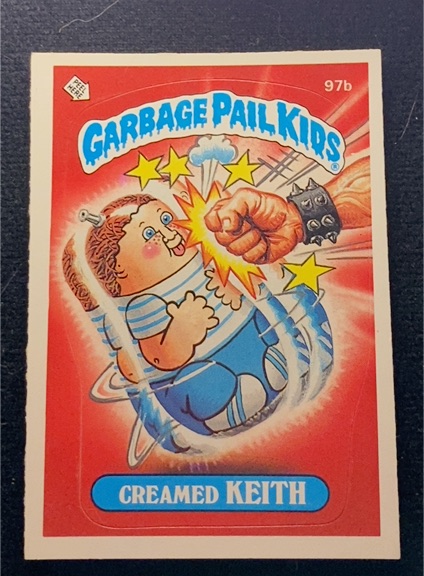 1986 Topps Garbage Pail Kids Series 3 #97b Creamed Keith — front