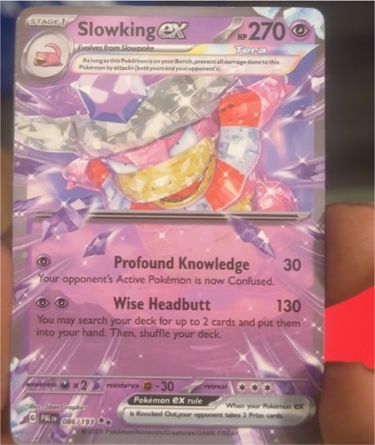 2023 Pokemon TCG SV02: Paldea Evolved #086/193 Slowking ex — front