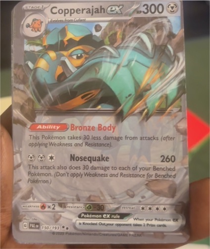 2023 Pokémon SV02: Paldea Evolved #150 Copperajah ex — front