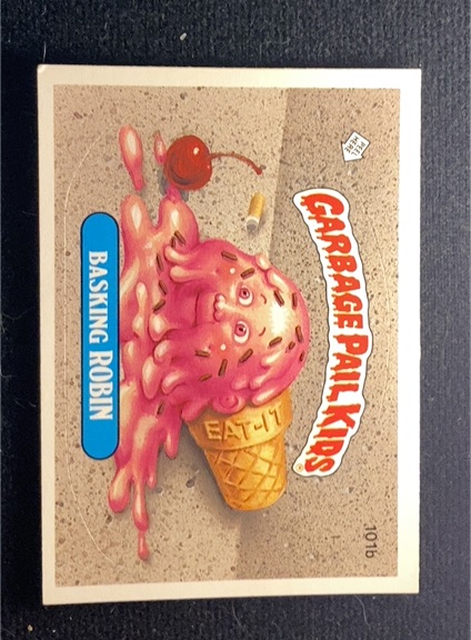 1986 Topps Garbage Pail Kids #101b Basking Robin — front