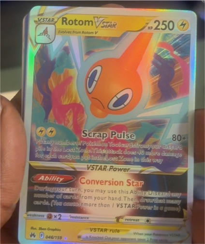 2023 Pokémon TCG Crown Zenith #046 Rotom VSTAR — front