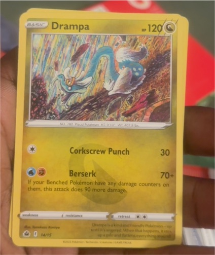 2022 McDonald's Pokemon #14 Drampa — front