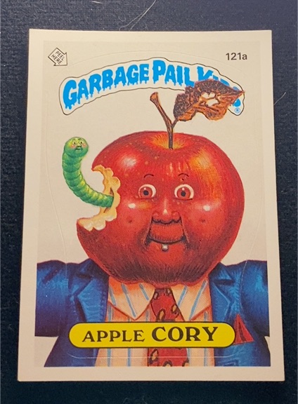 1986 Topps Garbage Pail Kids #121a Apple Cory — front