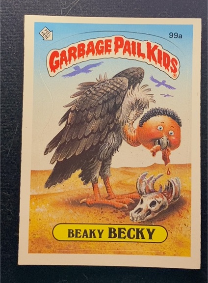 1986 Topps Garbage Pail Kids Series 3 #99a Beaky Becky — front