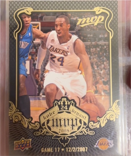 2008-09 Upper Deck MVP #KB-17 Kobe Bryant — front