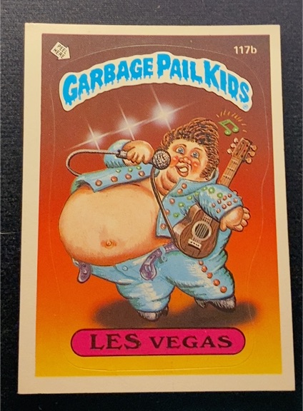 1986 Topps Garbage Pail Kids Series 3 #117b Les Vegas — front
