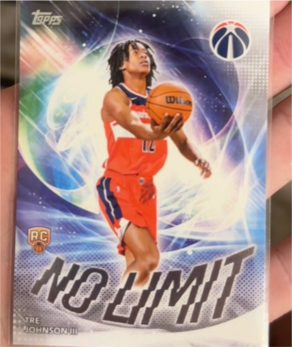 2025-26 Topps #NL-6 Tre Johnson III No Limit — front