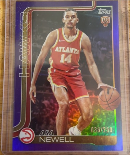 2025-26 Topps #223 Asa Newell — front