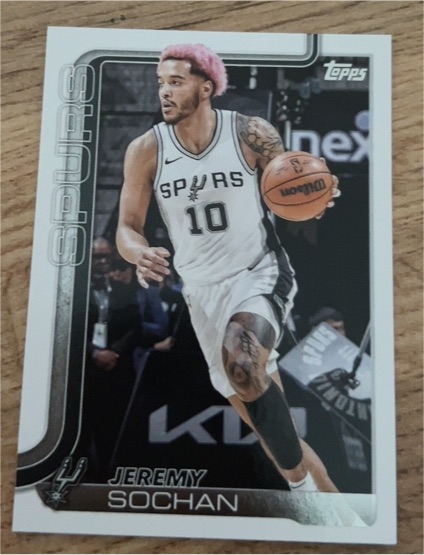2025-26 Topps #199 Jeremy Sochan — front