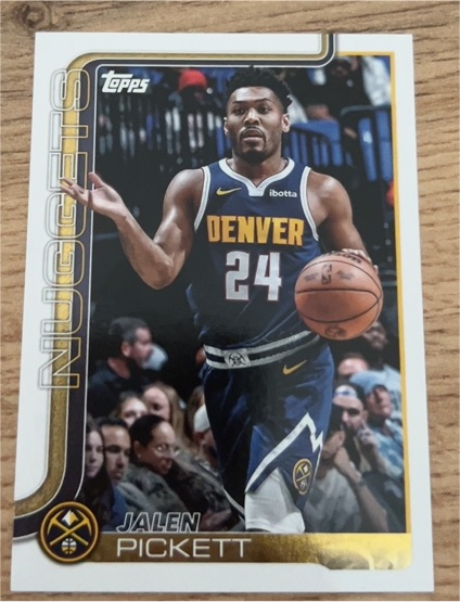 2025-26 Topps #107 Jalen Pickett — front