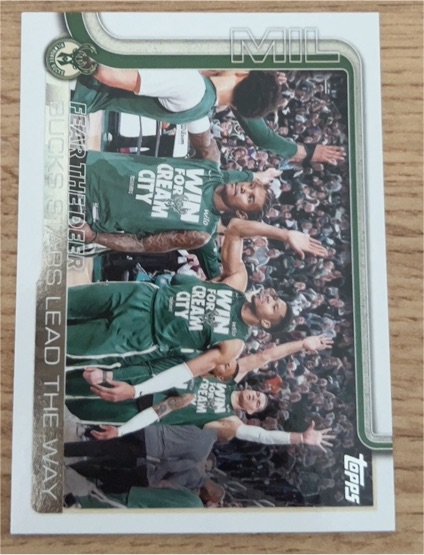 2025-26 Topps #281 Fear the Deer: Bucks Stars Lead the Way — front