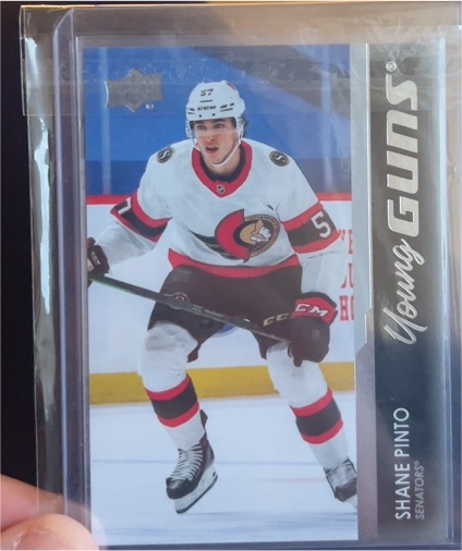 2021-22 Upper Deck Series 1 Young Guns #246 Shane Pinto — front