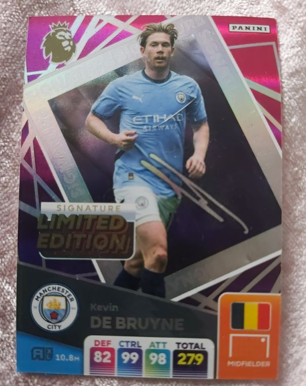 2025 Panini Adrenalyn XL EPL Kevin De Bruyne Limited Edition — front