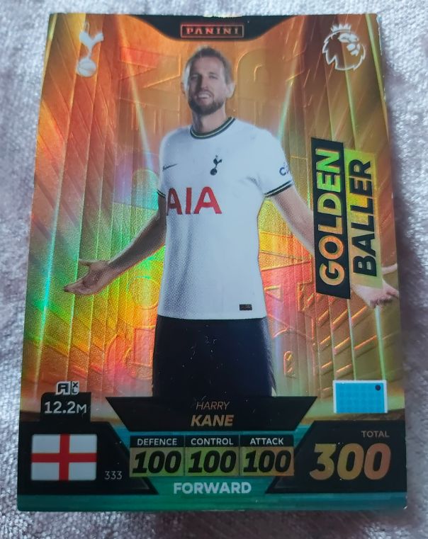 2023 Panini Premier League Adrenalyn XL #333 Harry Kane Golden Baller — front