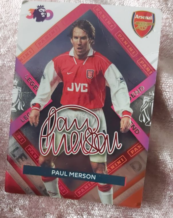 1998 Panini Premier League Legend XL Paul Merson — front