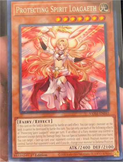 2020 Yu-Gi-Oh! Valiant Smashers #VASM-EN041 Protecting Spirit Loagaeth — front