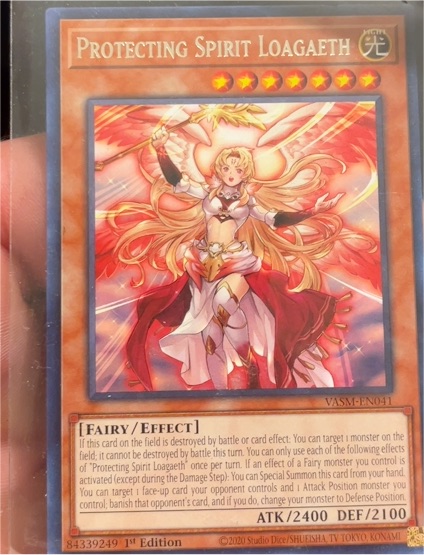 2020 Yu-Gi-Oh! Valiant Smashers #VASM-EN041 Protecting Spirit Loagaeth — front