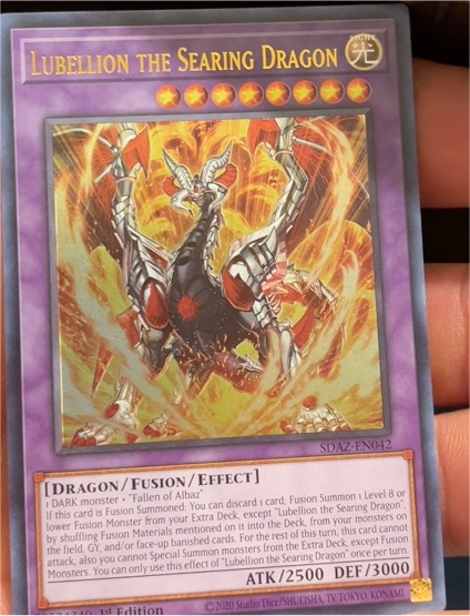 2020 Yu-Gi-Oh! SDAZ-EN042 Lubellion the Searing Dragon — front