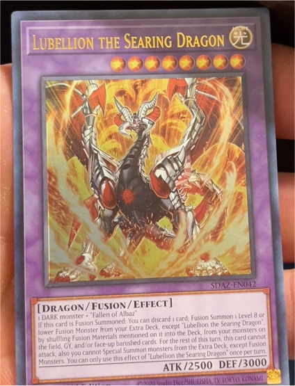 Yu-Gi-Oh! SDAZ-EN042 Lubellion the Searing Dragon — front