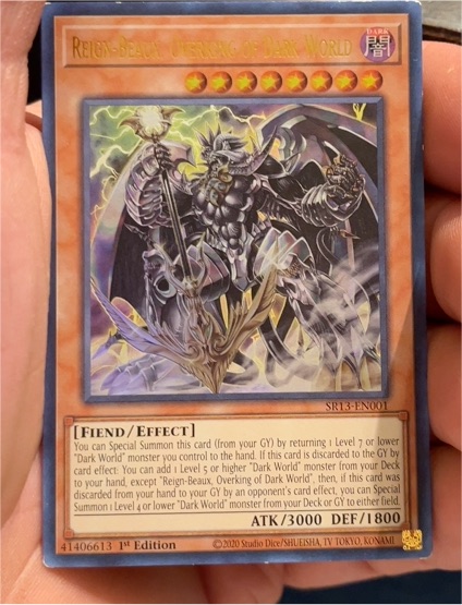 2020 Yu-Gi-Oh! SR13-EN001 Reign-Beaux, Overking of Dark World — front