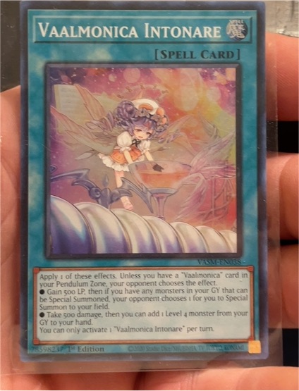 2023 Yu-Gi-Oh! Valiant Smashers #VASM-EN038 Vaalmonica Intonare — front
