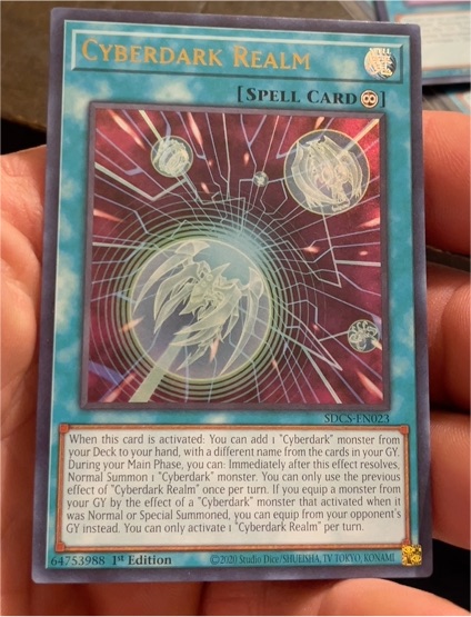 2020 Yu-Gi-Oh! SDCS-EN023 Cyberdark Realm — front
