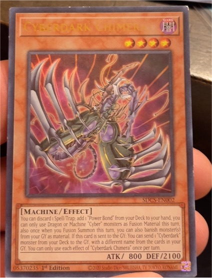 2021 Yu-Gi-Oh! SDCS-EN002 Cyberdark Chimera — front