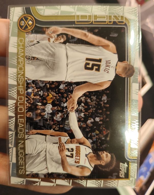 2025-26 Topps #286 Nikola Jokić Championship Duo Leads Nuggets — front