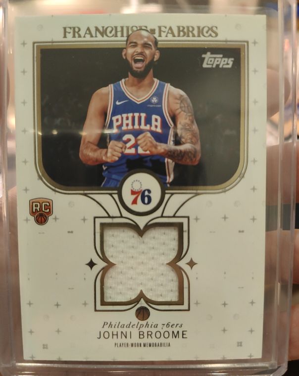 2025-26 Topps Franchise Fabrics #FF-JB Johni Broome — front