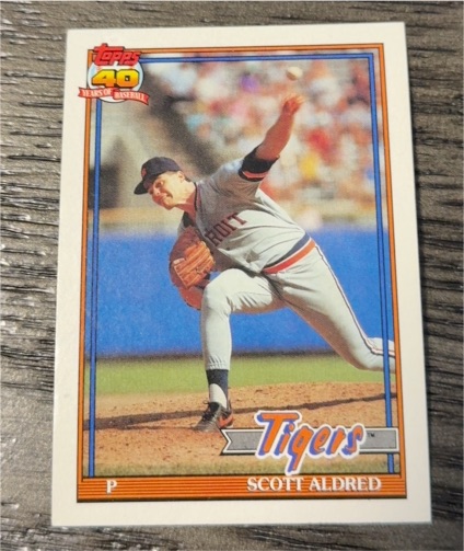 1991 Topps #658 Scott Aldred — front