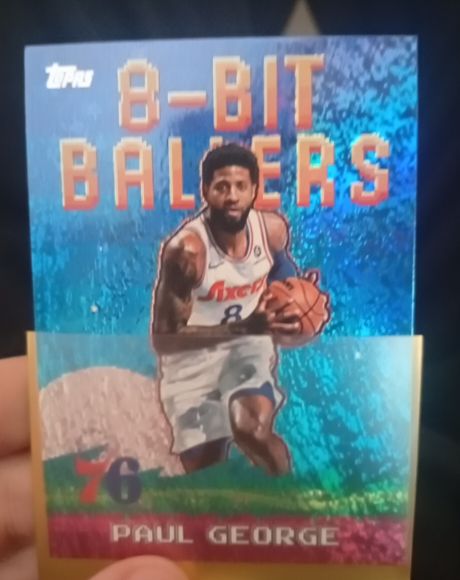 2025-26 Topps Basketball 8-Bit Ballers #8B-7 Paul George — front